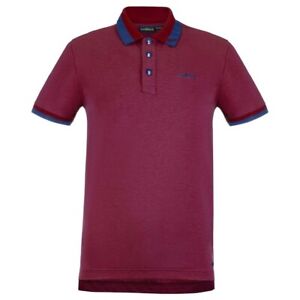 NWT Chervo Men's Angelillo Polo Shirt 61738 23H Bordeaux US 42 ITA 52 NEW