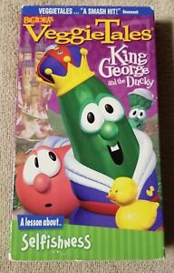 Big Idea VEGGIE TALES - KING GEORGE AND THE DUCKY Vhs Video Tape 2000 Christian