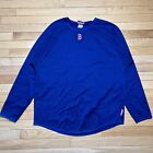 Boston Red Sox Therma Base Pitchers Warmup Pullover Men’s Large Blue Warm
