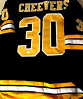 Gerry Cheevers Boston Bruins - Autographed Signed Black Style Jersey XL JSA COA