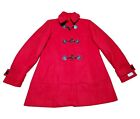 Calvin Klein Red Fully Lined Trench Coat Snap Zip Size L
