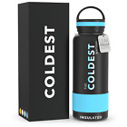 Coldest Insulated Water Bottle with Handle Lid Leak Proof, Stainless Steel-32oz