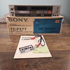 New ListingSony TC-FX77 Stereo Cassete Deck Tested Working Clean with Box, Manual, Cords