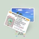 SpongeBob - Squidward Driver License Printed PVC Custom Card Fun Gag Gift