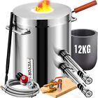 12KG Propane Smelting Furnace Kit Melting Furnace Double Burner 2700℉