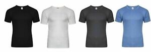 Long Johns T Shirt Thermal Underwear Mens Top Lined Top Winter Vest T-Shirt