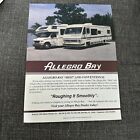 1993 Allegro Bay Motorhome RV Camper Advertisement Tiffin Red Bay AL Class A C
