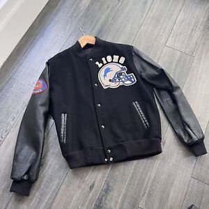 Mens Detroit Lions Vintage 80’s Varsity Jacket