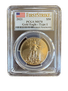 2021  Gold Eagle (Type 1) MS-70 PCGS First Strike
