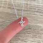 Hummingbird Pendant Necklace Sterling Silver Tiny Charm Women Girls Gift Fashion