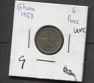 1958- Ghana-6 Pence-UNC