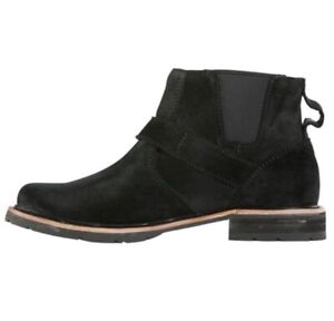 LL Bean Chelsea Boots Women's 8 Old Port Black Suede  Ankle Boots Shoes