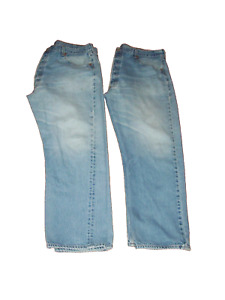 2 Pair Vintage Levi's 501XX Men's Jeans Size 42x32 Straight Leg Button Fly Jeans
