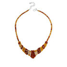 HSN Jay King Sterling Silver Butterscotch and Brown Amber 18
