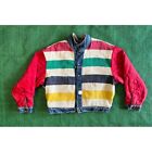 Vintage 80s Levis Denim Jacket Hudson Bay Blanket Lined Sz M Reversible RARE