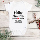 Hello Auntie Onesie® Pregnancy Announcement To Aunt Baby Bodysuit Gift