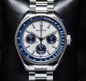 Bulova Lunar Pilot Chronograph Men's Watch Sapphire With Bonus Strap 98K112