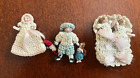 New ListingRare Antique Bisque Hertwig Carl Horn Germany Miniature Dolls Set of 3