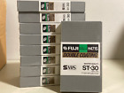 Nine FUJI Double-Coated H471S VHS ST-30 tapes