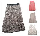 Vince Camuto Women's Elastic Waist Pleated Midi Skirt Multiple Size and Colors