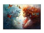 Butterfly Fairies Fairy Oil Painting Printed On Canvas-Home Wall Artwork Decor
