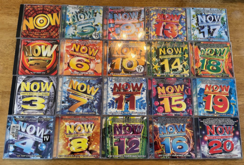 LOT OF 20 - (1-20) NOW That's What I Call Music 90s 2000 music NOW lot RARE FIND