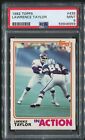 1982 Topps Lawrence Taylor Rookie Card In Action #435 Giants PSA 9