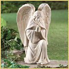 Praying Angel Memorial Garden Statue Kneeling Large Wings Yard Patio Decor 16