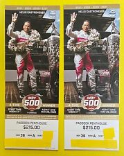 2 INDY 500 Indianapolis Tickets PADDOCK PENTHOUSE (Upper Deck) FRONT ROW 