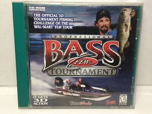 Professional BASS FLW Tournament (PC cd rom 1999) Disc, Case, Manual,