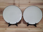 Set of 2 Crate and Barrel KITA Crackle Dinner Plates by Kathleen Wills Japan
