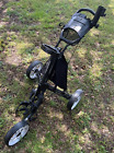 Caddy TEK Caddy Lite E-Z Fold V8 3 Wheel Push Cart with Accessories Gray/Black