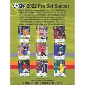 2022 Leaf Pro Set Soccer Hobby BOX FACTORY SEALED 22LESPS