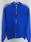 near mint 70s ADIDAS VENTEX blue track top zip jacket football vintage size 174