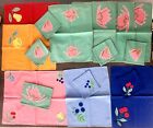 Vintage Lot Handkerchiefs Hankies Colorful Mid Century Southwest Handmade
