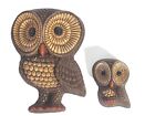 Vintage Pair Owls Wall Decor Molded Foam Hanging Decorations
