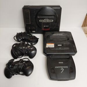New ListingLot of 3 Sega Consoles and 3 Controllers (For Parts/Repair)