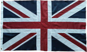 Union Jack flag British Flag 3x5FT -(90x150cm) Sewn Stripes 210D Heavy Duty Pol