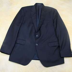 Ticknors Coppley Esquire Jacket Men 46R Blue Orange Pinstripe Wool Blazer