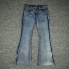 Grace in LA Jeans Womens 28 Blue Denim Easy Fit Flare Rodeo Casual Stretch-