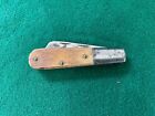 CRAFTSMAN BARLOW Pocket Knife 1940-60s Sawed Bone Sheepsfoot