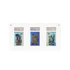 Ultra Premium Acrylic 3 PSA Card Display Frame With Wall Mounts Invincible Cards