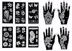 Reusable Stencils for Henna Tattoo (10 Sheets)  Body Art Temporary Tattoo