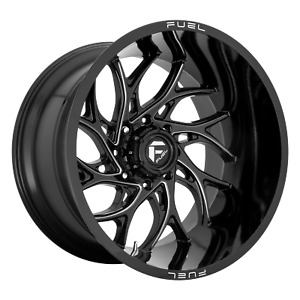 22x12 Fuel D741 RUNNER Gloss Black Milled Wheel 6x5.5 (-44mm)