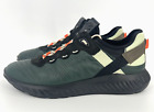 ECCO St.1 Lite Hubrid Sneakers Yak Leather Mens 11 45 Green Blk Orange Shoes