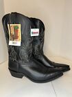 Laredo Men's Size 11 Western Black Cowboy Boots Preowned Brand New
