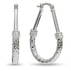925 Silver Filled Hoop Earring Women Personalized Women Wedding Party Jewelry