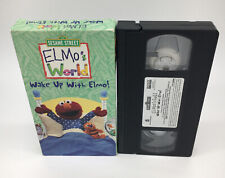 Sesame Street Elmo’s World Wake Up With Elmo VHS Video Tape VTG Kids Educational