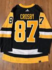 Sidney Crosby Pittsburgh Penguins NHL Adidas Prime green Jersey Size 46 STITCHED