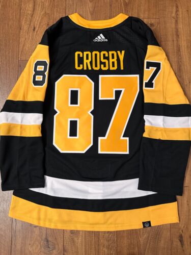 New ListingSidney Crosby Pittsburgh Penguins NHL Adidas Prime green Jersey Size 46 STITCHED